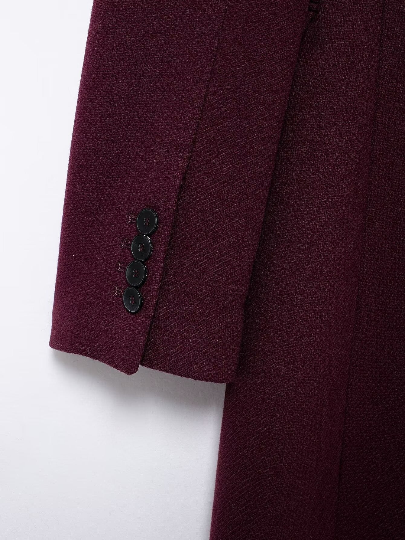 Heavenleigh Wine Red Long Coat