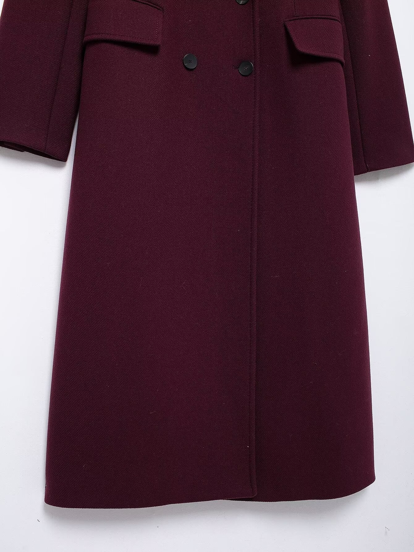 Heavenleigh Wine Red Long Coat