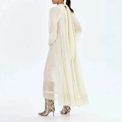 Melody Floral Lace Sheer Maxi Dress