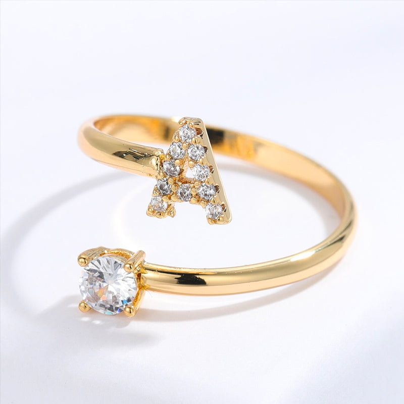 Initial Sparkling Ring