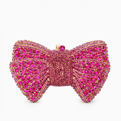 Hot Pink Isabella Clutch Bag