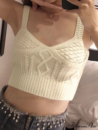 Jacquard Bodycon Graceful Slip Crop Top
