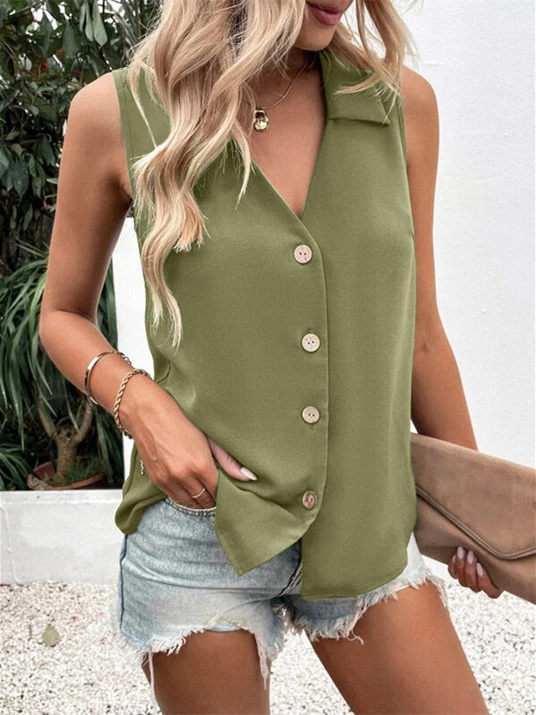 Solid Color 3D Pleated Spaghetti Strap Tank Top