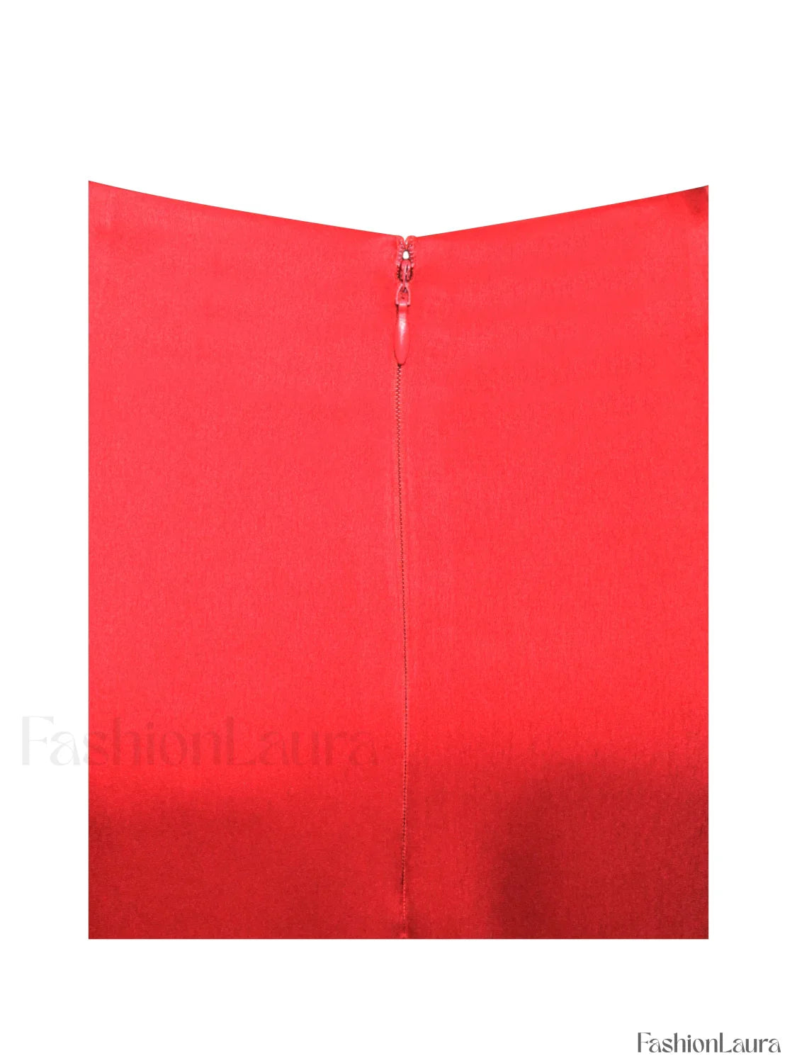 Kadesha Red Crystal High Graceful Slit Satin Corset Gown