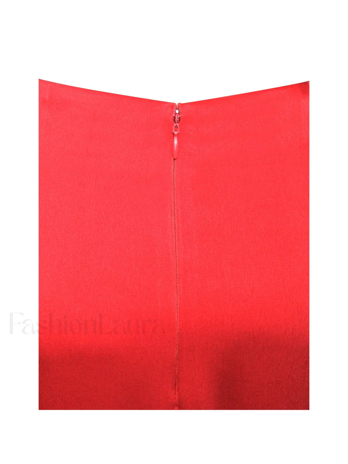 Kadesha Red Crystal High Graceful Slit Satin Corset Gown