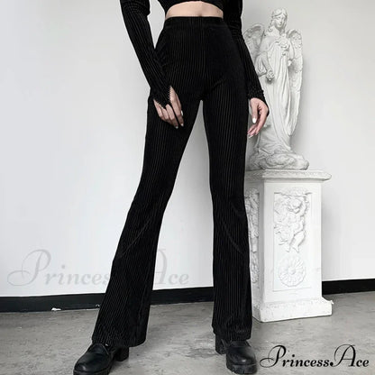 Knit Denim Three Pocket Casual Cargo Women's Wear Waist Pants