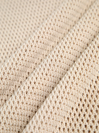 Knit Hollow Solid Tank Top