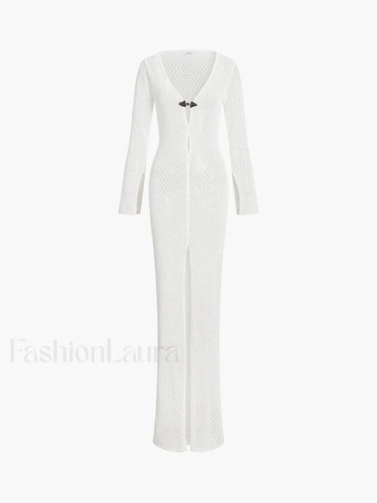 Knitted Cover Graceful Up Beach Dress