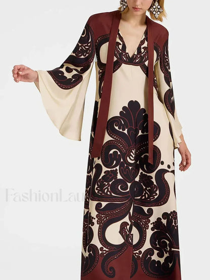 Lace Single-Breasted Boho Dress