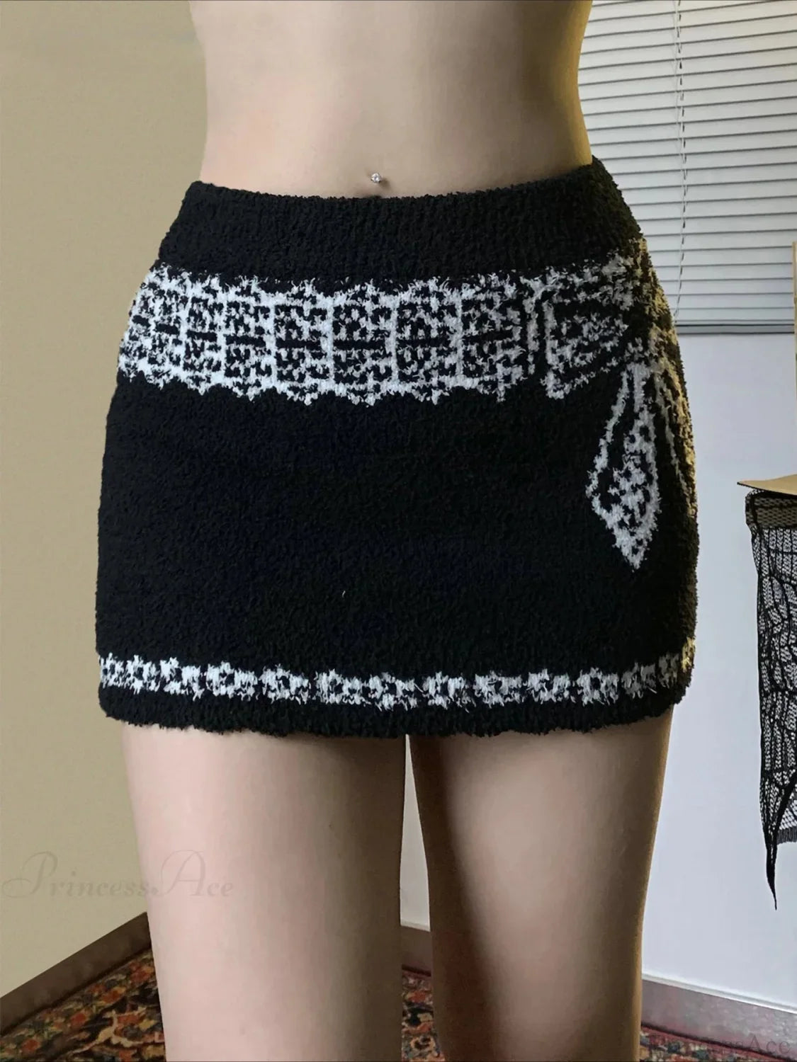 Lace Trim Mermaid Antique Skirt