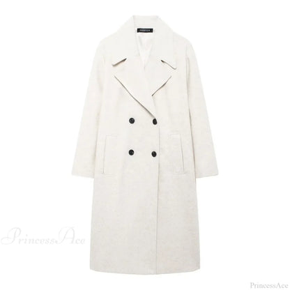 Lace-Up Mao Collar Big Lapel Overcoat