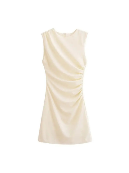 Elegant Style Draped Mini Mirage Dress