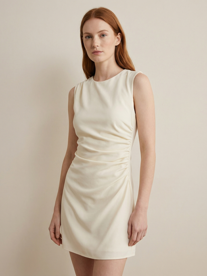 Elegant Style Draped Mini Mirage Dress