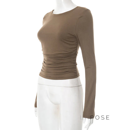 Aamina Long Sleeve Fitted Top