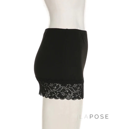 Adalae Bodycon Lace Mini Skirt