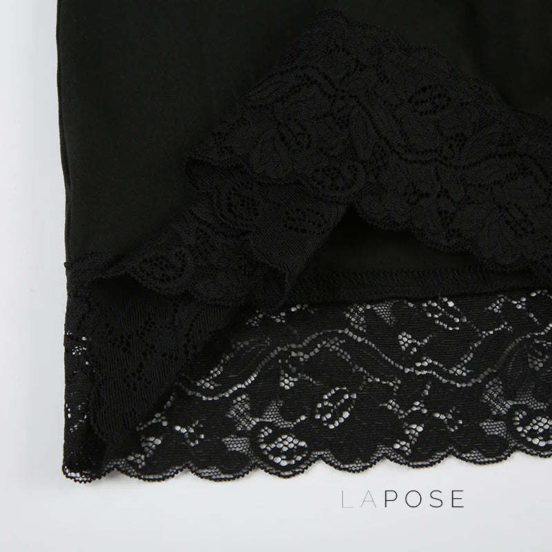 Adalae Bodycon Lace Mini Skirt