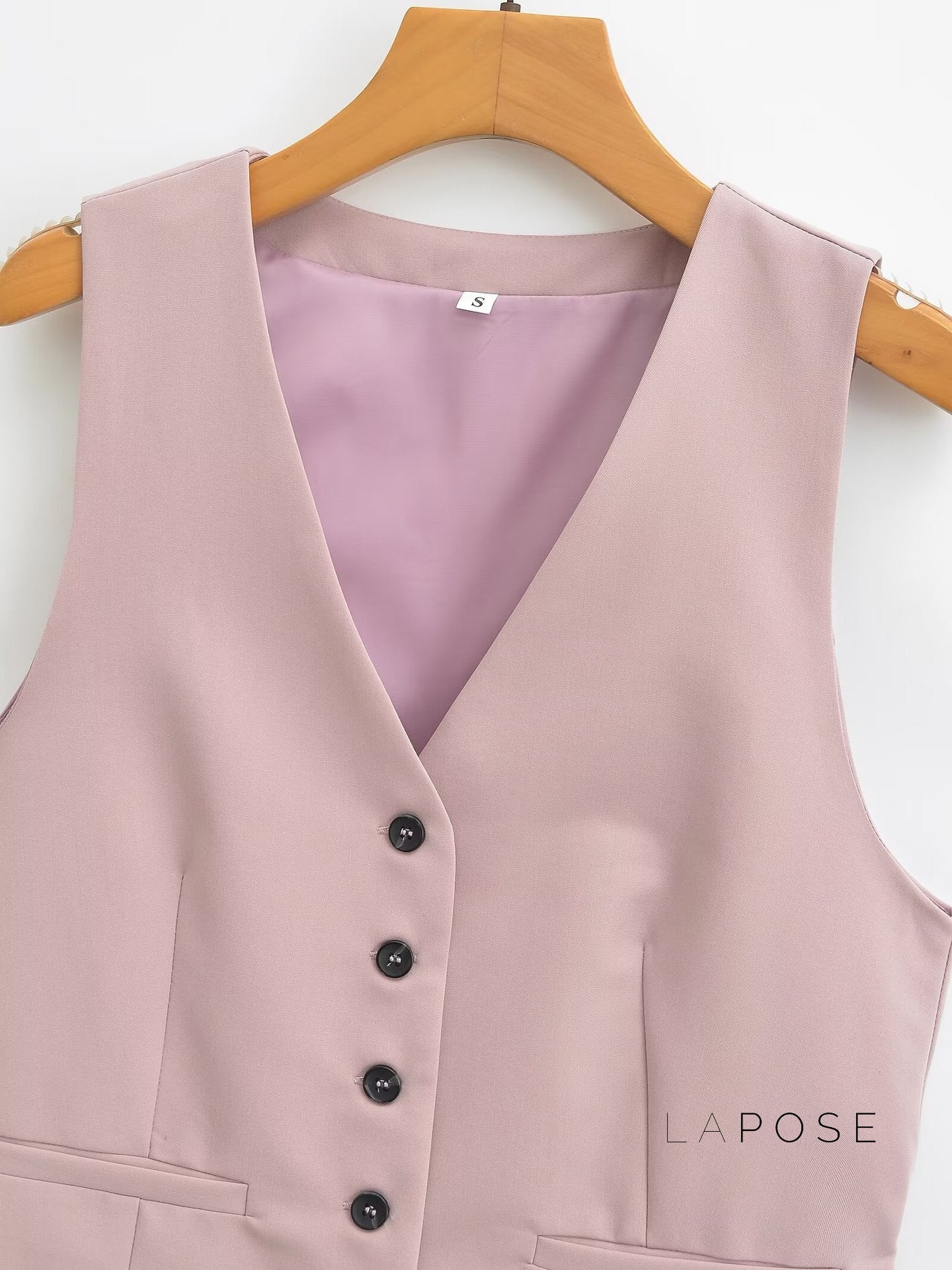 Alaa Button-Up Crop Vest