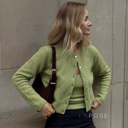 Amariya Ribbed Knit Top Set