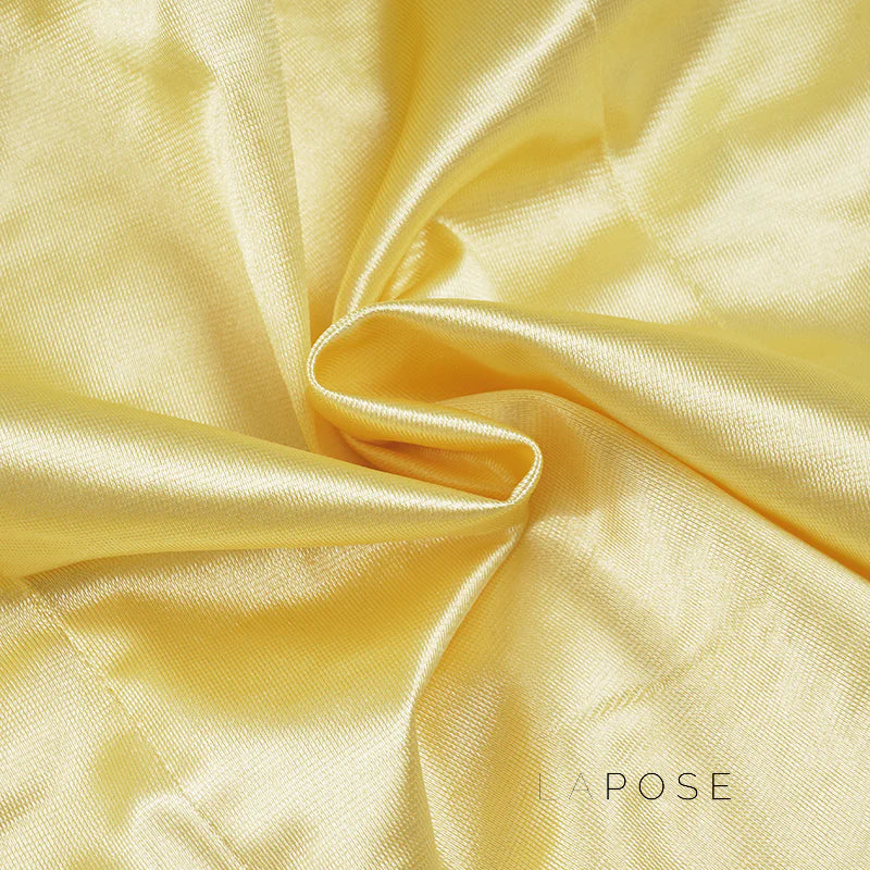 Ameena Pleated Satin Crop Top