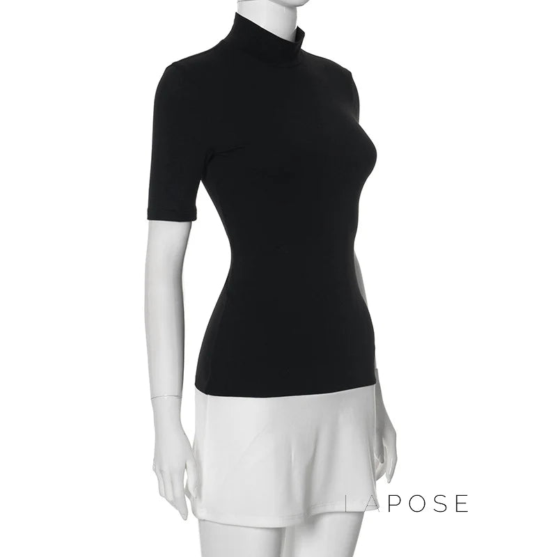 Anabell Contrast Bodycon Mini Dress