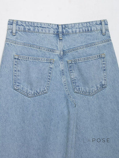 Anaisha Crochet Patch Wide-Leg Jeans