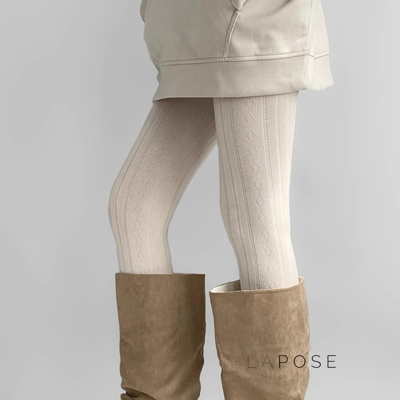 Analee Diamond Patterned Tights