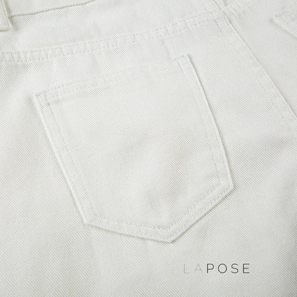 Andria White Straight-Leg Jeans