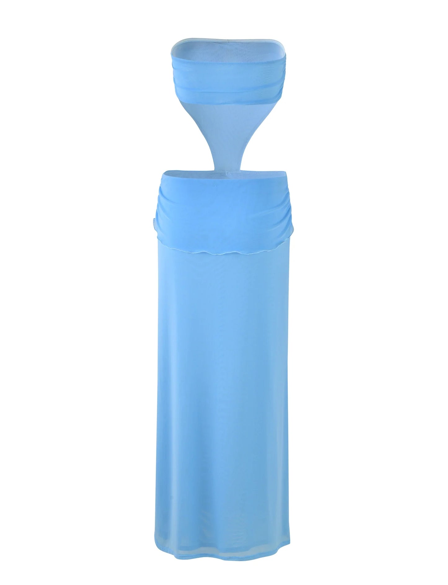 Arantza Ruched Cut-Out Maxi Dress