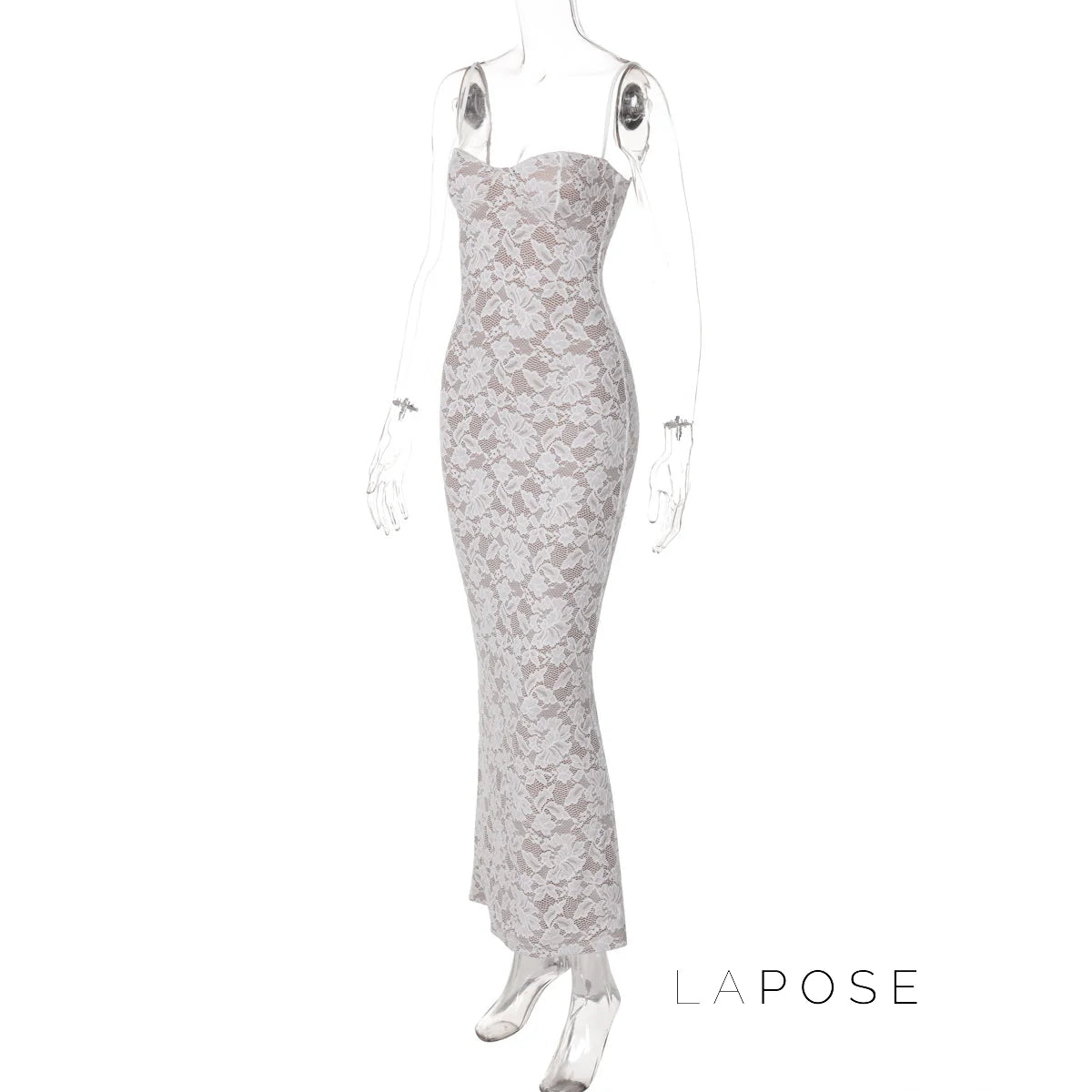 Ariadne Lace Backless Midi Dress