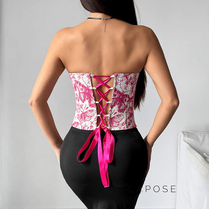 Armonie Jacquard Corset Top