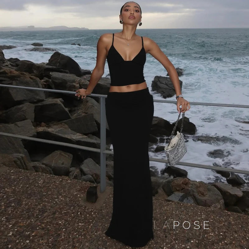 Aryana Printed Maxi Skirt Set