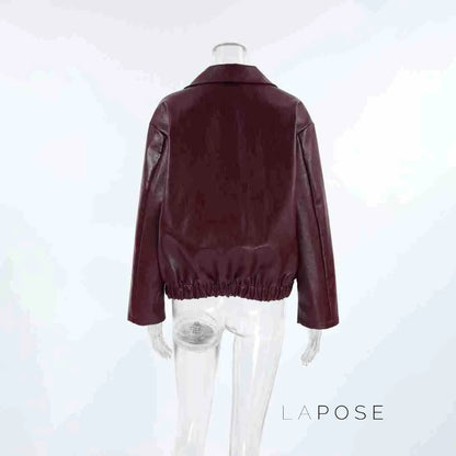 Ayven Oversized Faux Leather Jacket