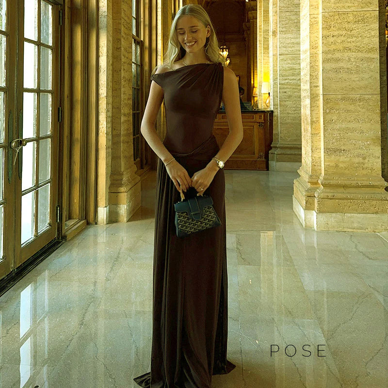 Azalia Twisted Draped Dress