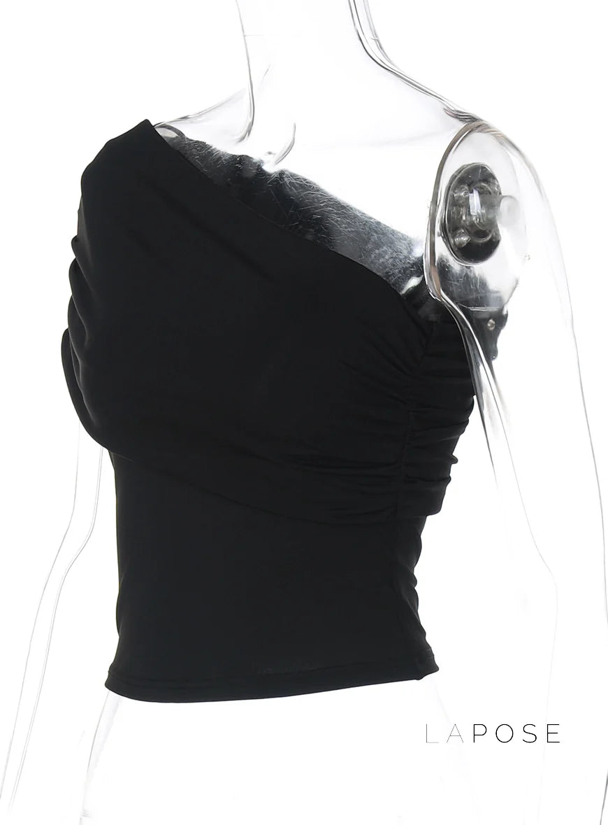 Bowen One Shoulder Crop Top