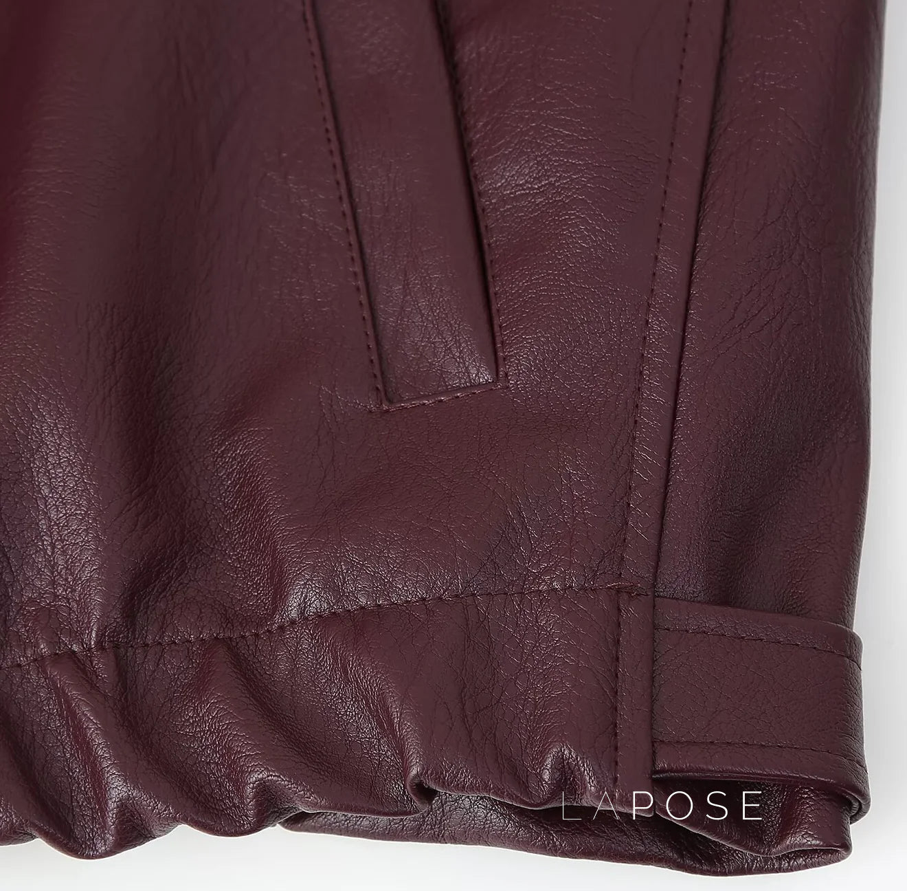 Brenna Lapel Faux Leather Jacket