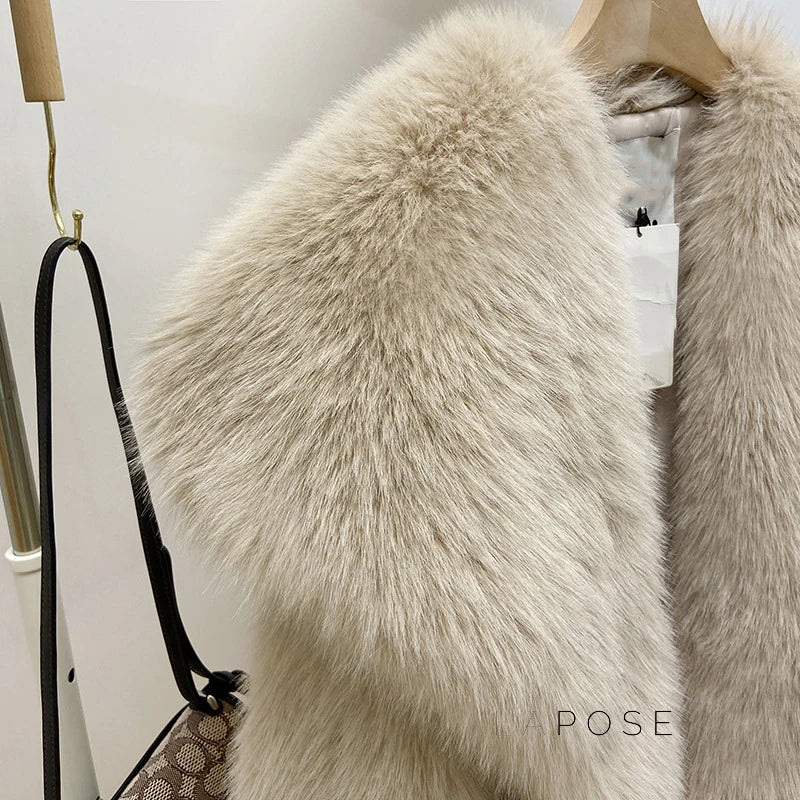 Brisa Plush Faux Fur Coat