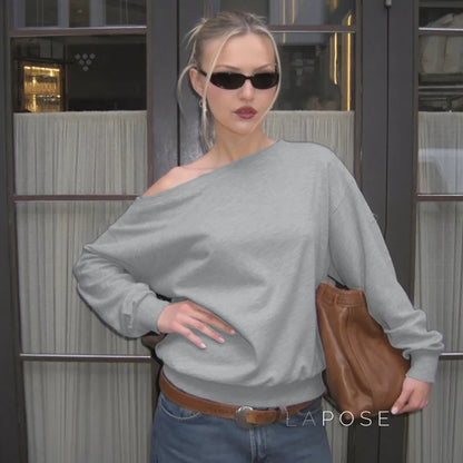 Brookelynn Off Shoulder Sweatshirt