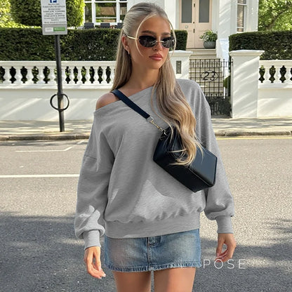 Brookelynn Off Shoulder Sweatshirt