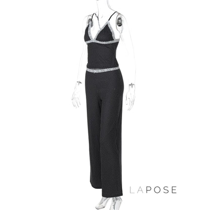 Cheyanne Lace Polka Dot Set