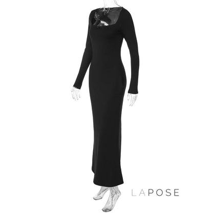 Clare Square-Neck Tie Bodycon Dress