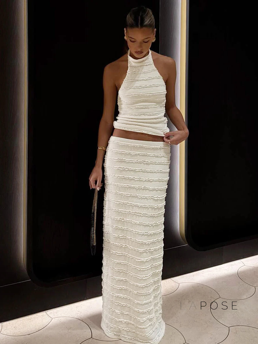 Connor Halter Midi Skirt Set
