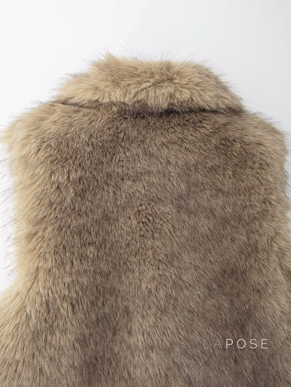 Corbin Faux Fur Lapel Vest