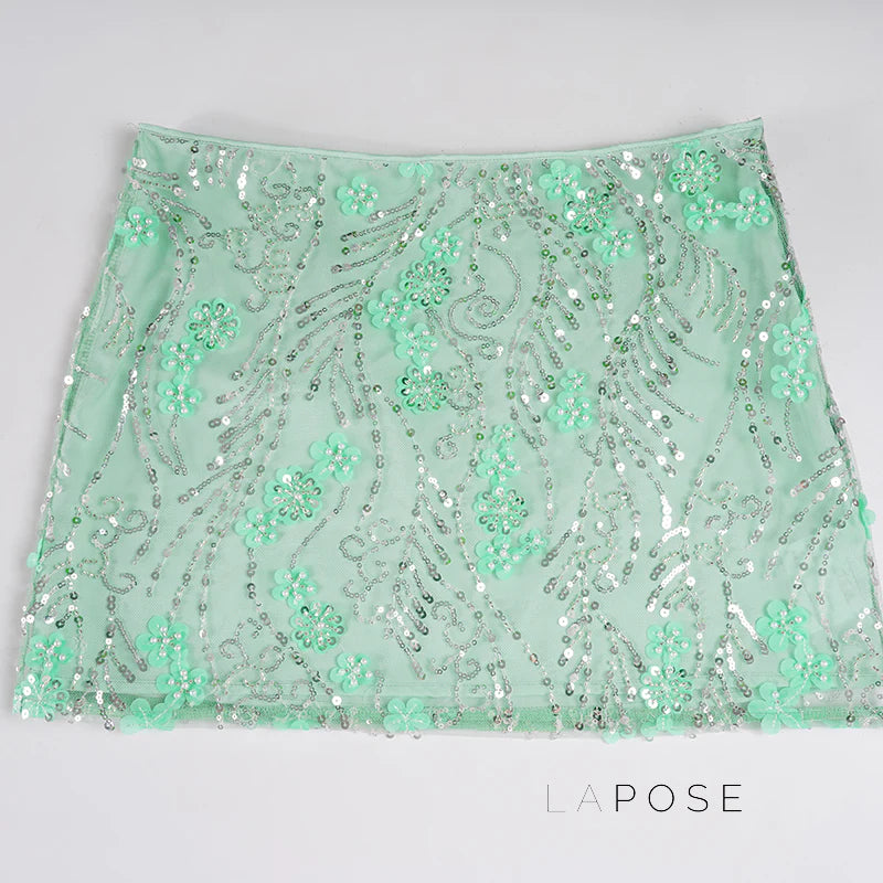 Dakoda Star Sequin Mini Skirt