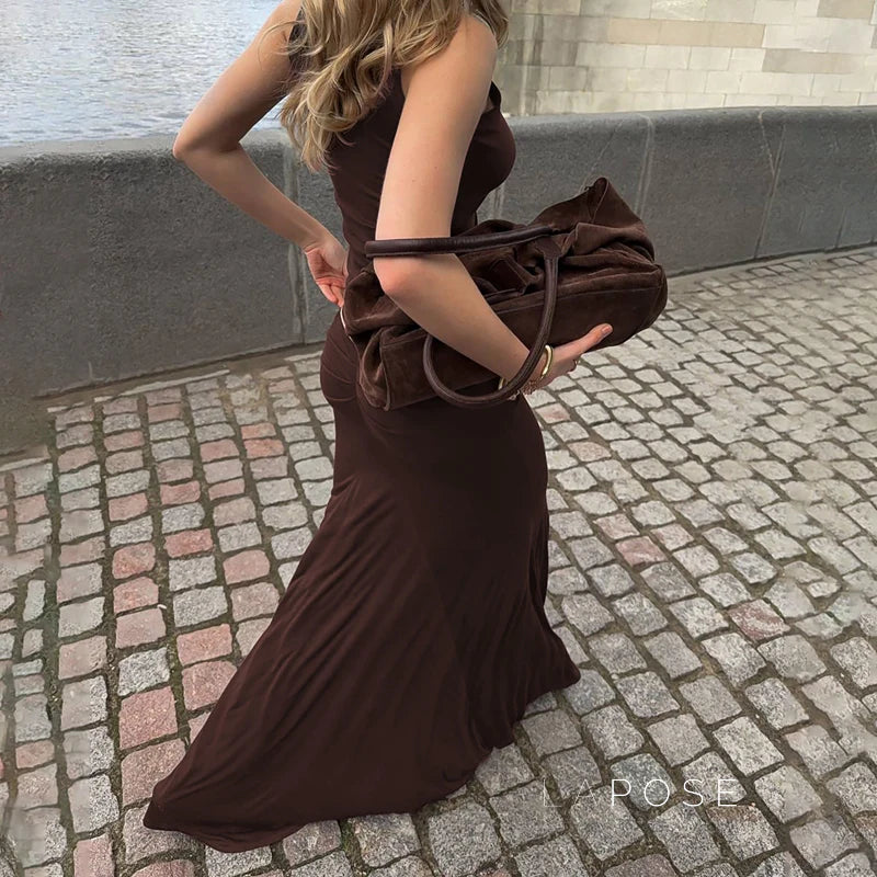 Dim Maillard Pleated Skirt Set