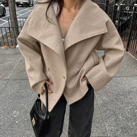 Edna Double-Breasted Wool Coat