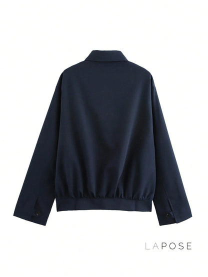 Eliza Collared Bomber Jacket