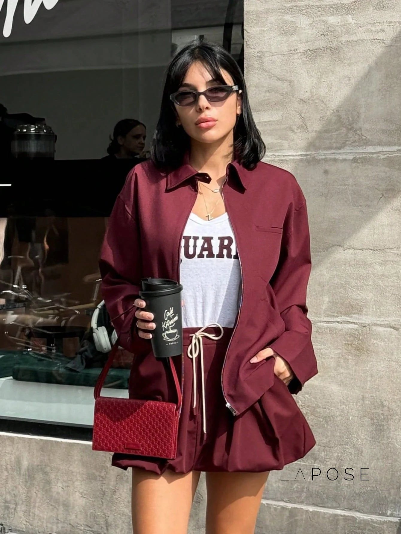 Eliza Collared Bomber Jacket