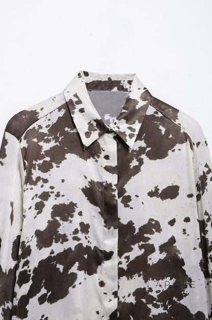 Ellinor Loose Animal Print Shirt