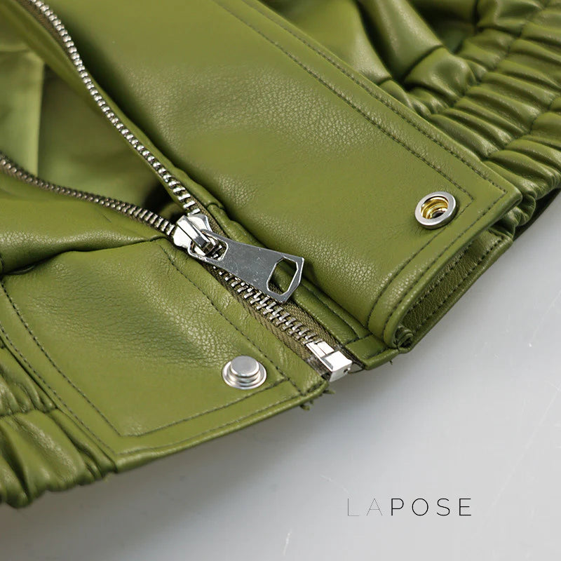 Evie Oversize Leather Jacket