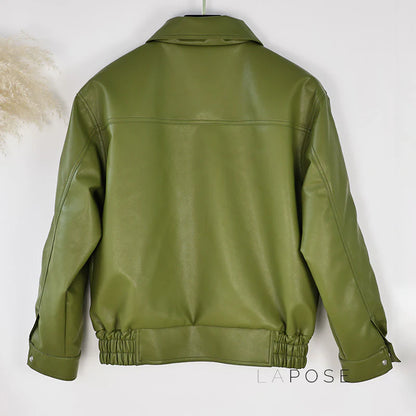 Evie Oversize Leather Jacket